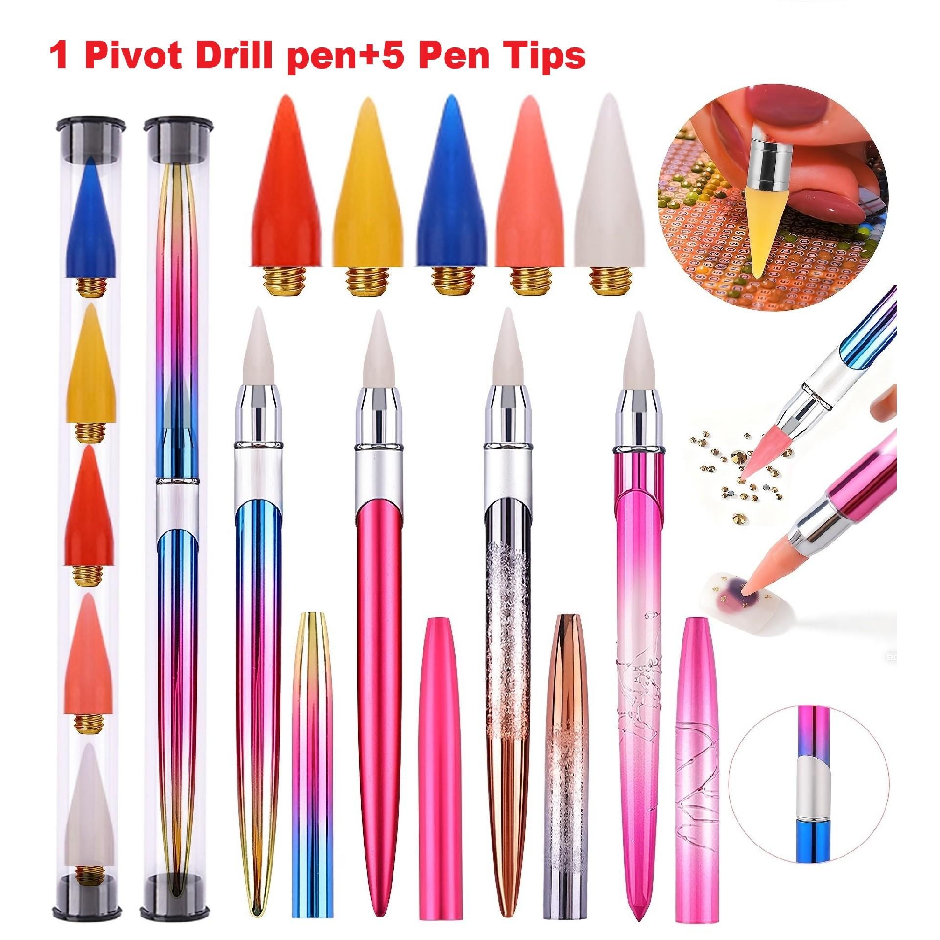 Nail Art Dotting Tool - Zelfklevende diamantverfpennen die geen was nodig