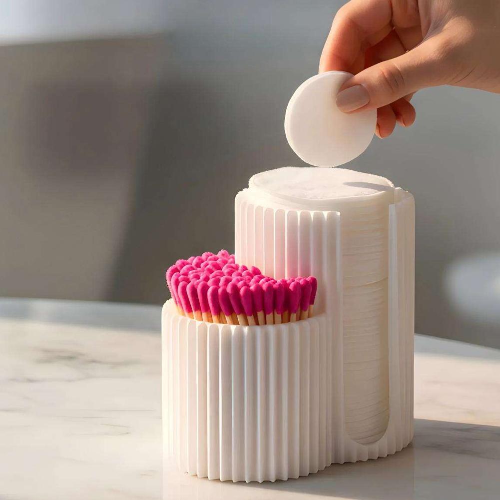 Nail Art Pinterest - Wattenstaafjes Opbergdoos Make-up Ronde Padhouder Desktop
