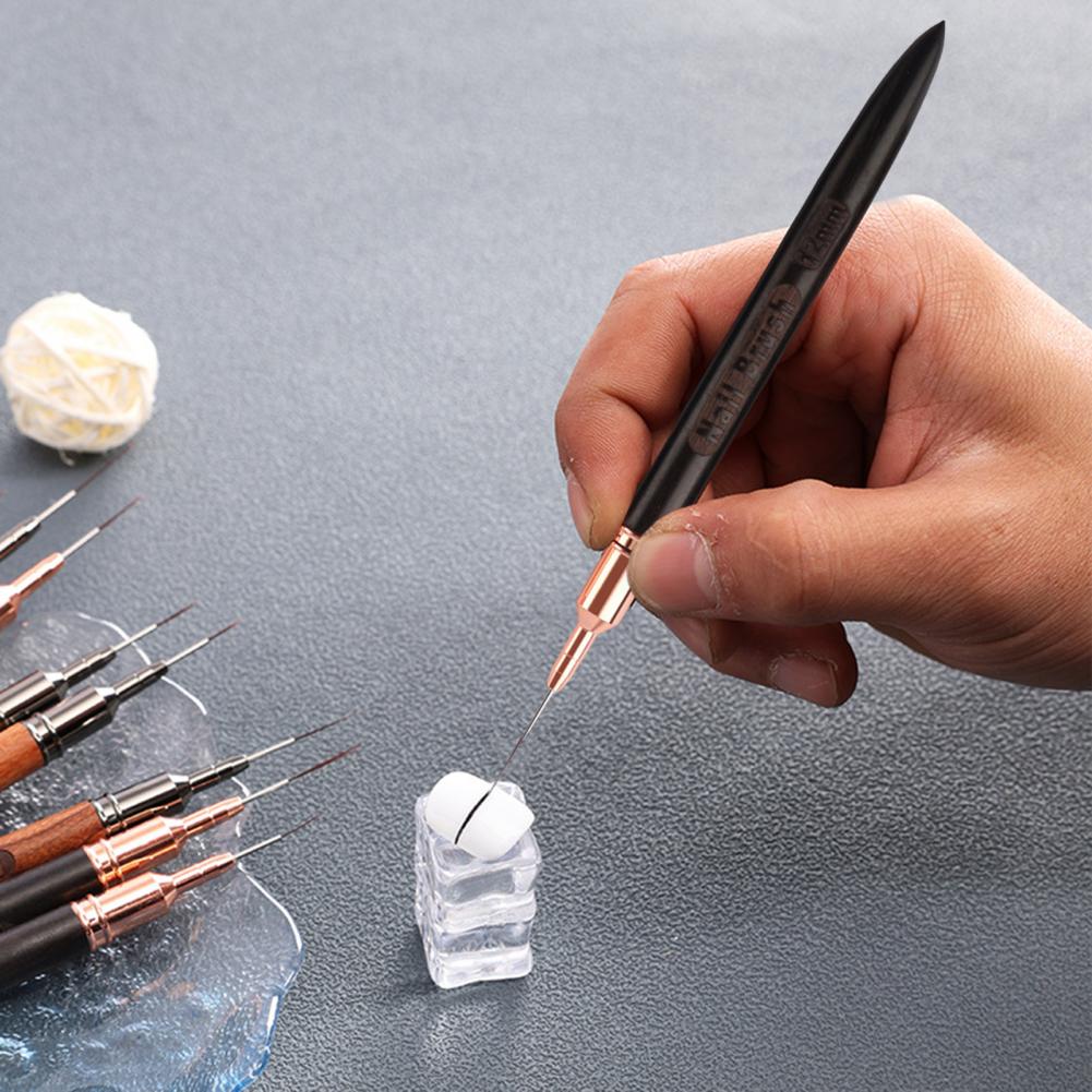 Nail Art Dotting Tool - Fijne Detail Nagelkwast 6/9/12/15/18mm Nagelkunst Kwastenset