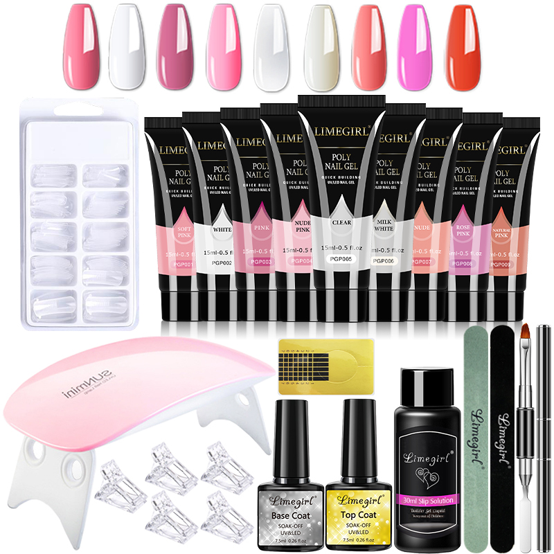 Polygel Nail Kit - 15 ml nagelgelset voor snelle verlenging