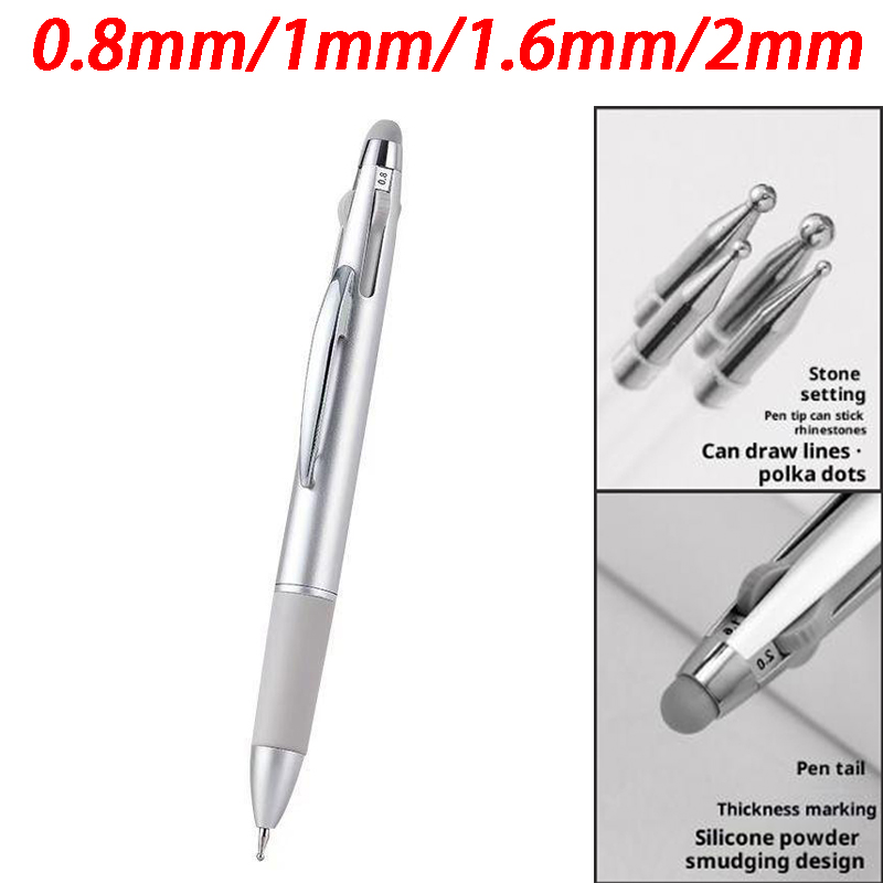 Nail Art Dotting Tool - 4in1 0.8/1.0/1.6/2.0mm Nail Puntjes Pen Nail