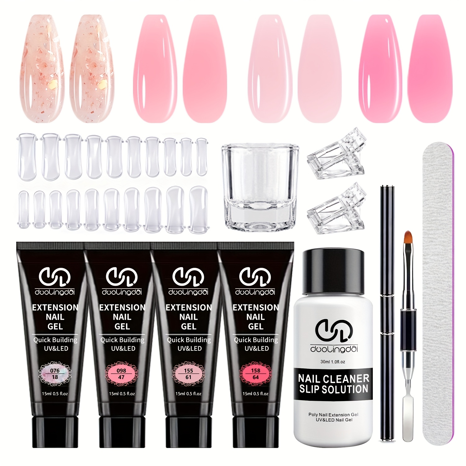 Polygel Nail Kit - Poly Gel Nail Kit Starter met