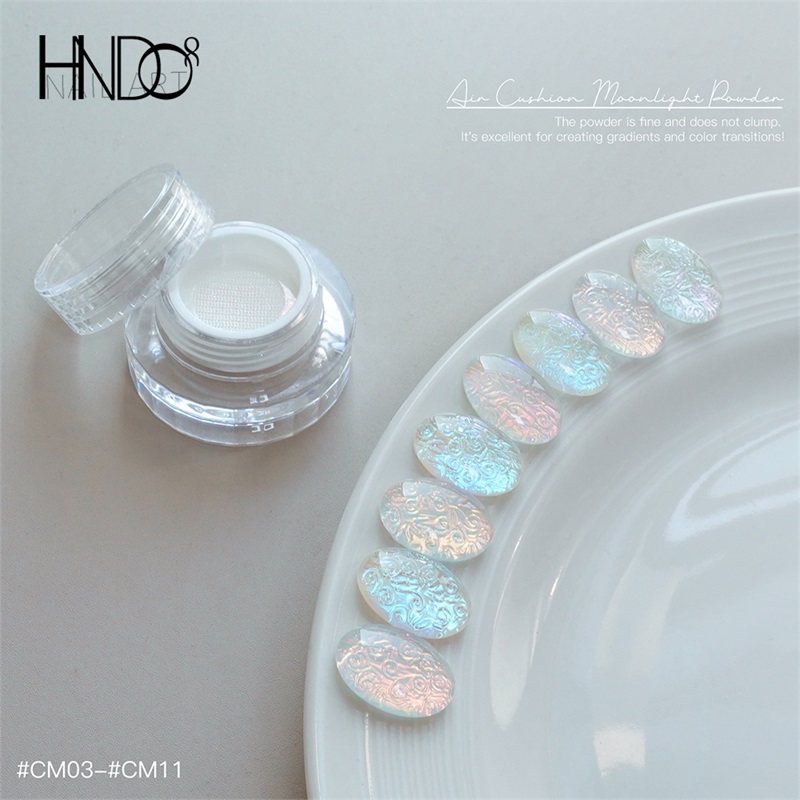 Nail Glitter Chrome - HNDO Nieuwe Verpakking Aurora Chrome Nagelpoeder