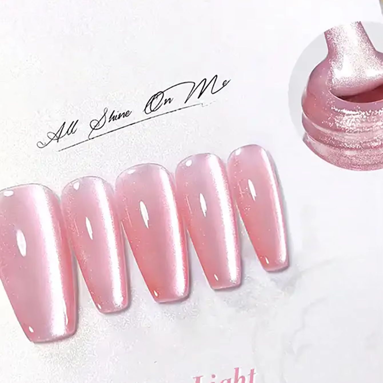 Nail Art Cat Eye Pink - TC 1 stks zomer nieuwe roze
