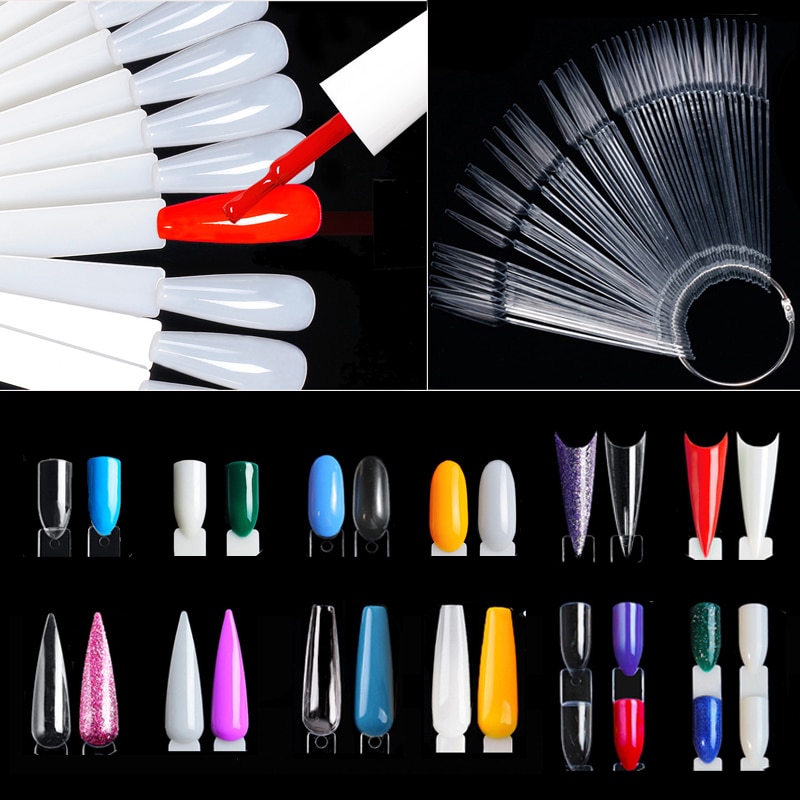 Nail Art Vector - Nail Display Sticks Clear Natuurlijke Kleuren