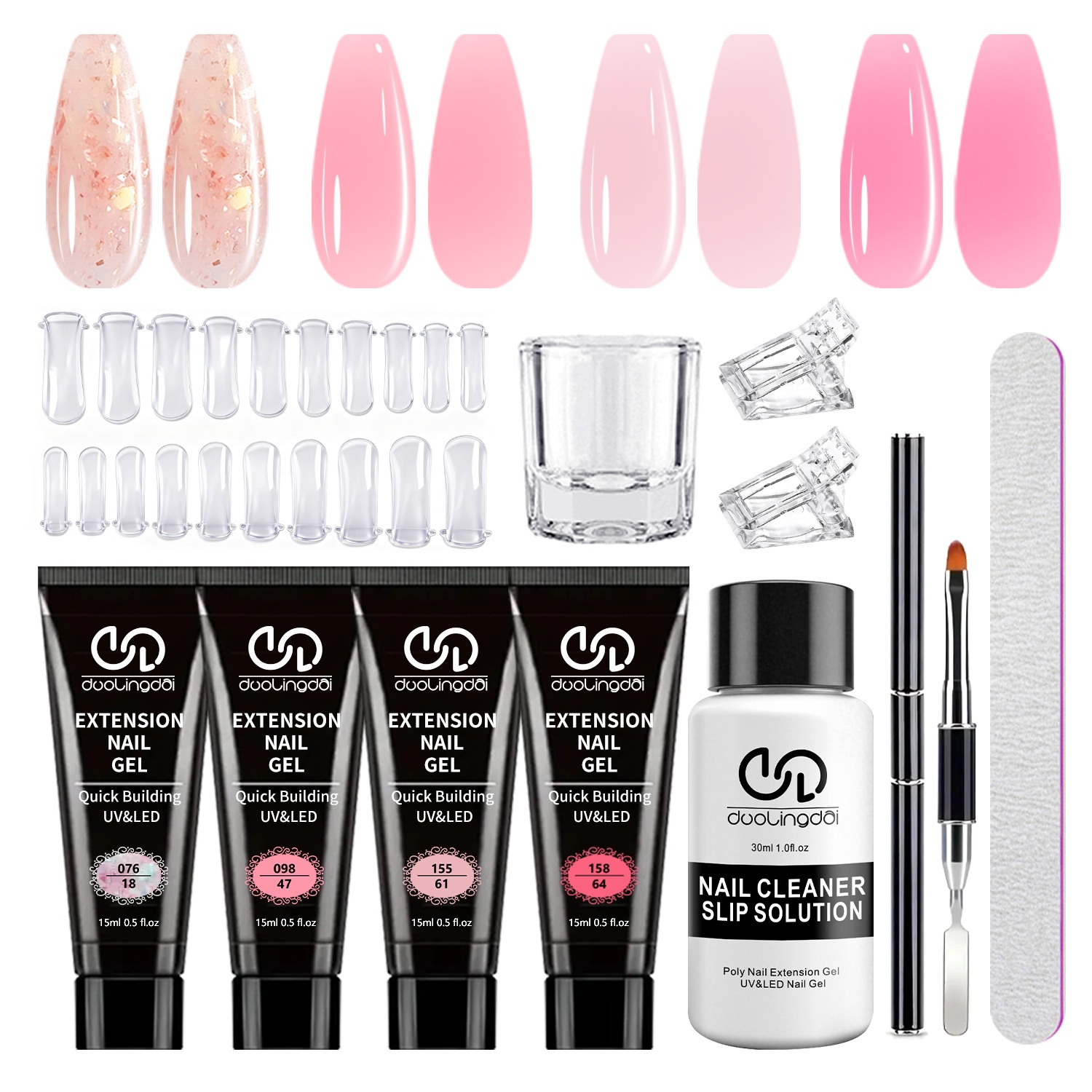Polygel Nail Kit - Duolingdai Poly Gel Nagellak Set Starter