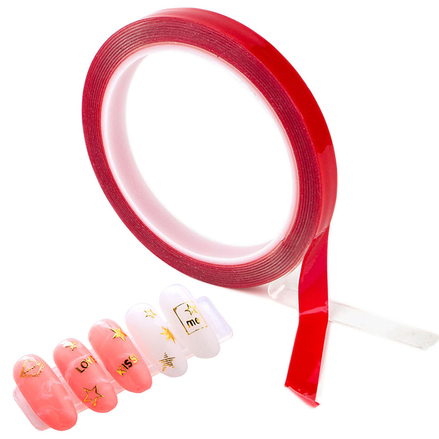 Nail Art Vector - Nageltips Dubbelzijdige tape, doorzichtige zelfklevende waterdichte