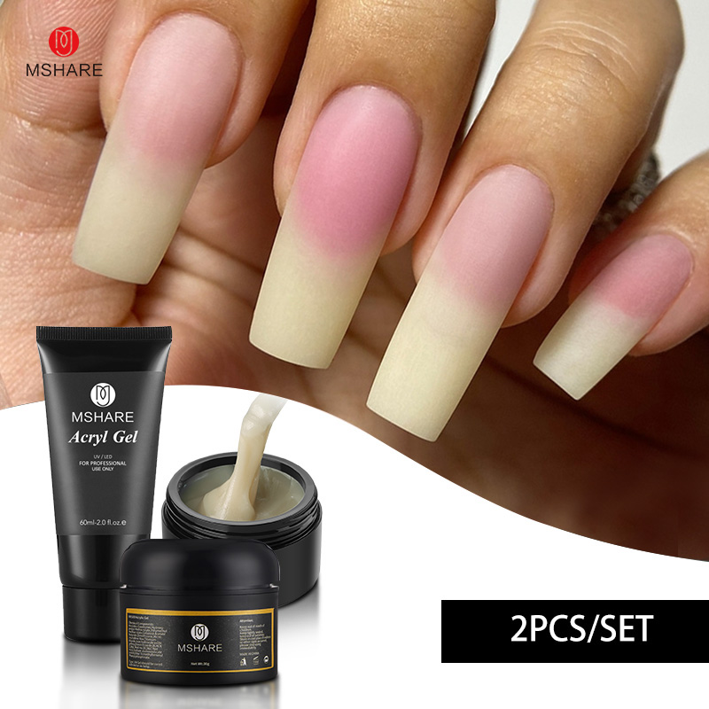 Polygel Nail Kit - MSHARE 2 stks/set 30g/60g Natuurlijke Acryl