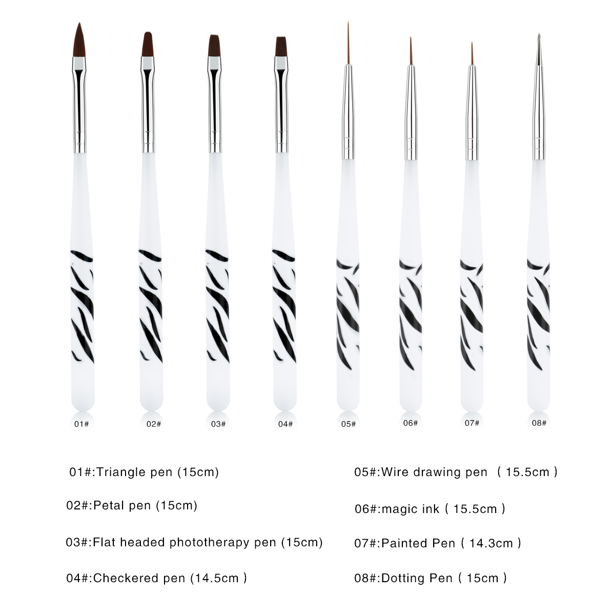 8-delige nagelkunstborstelset, - Polygel Nail Kit recensie en prijs