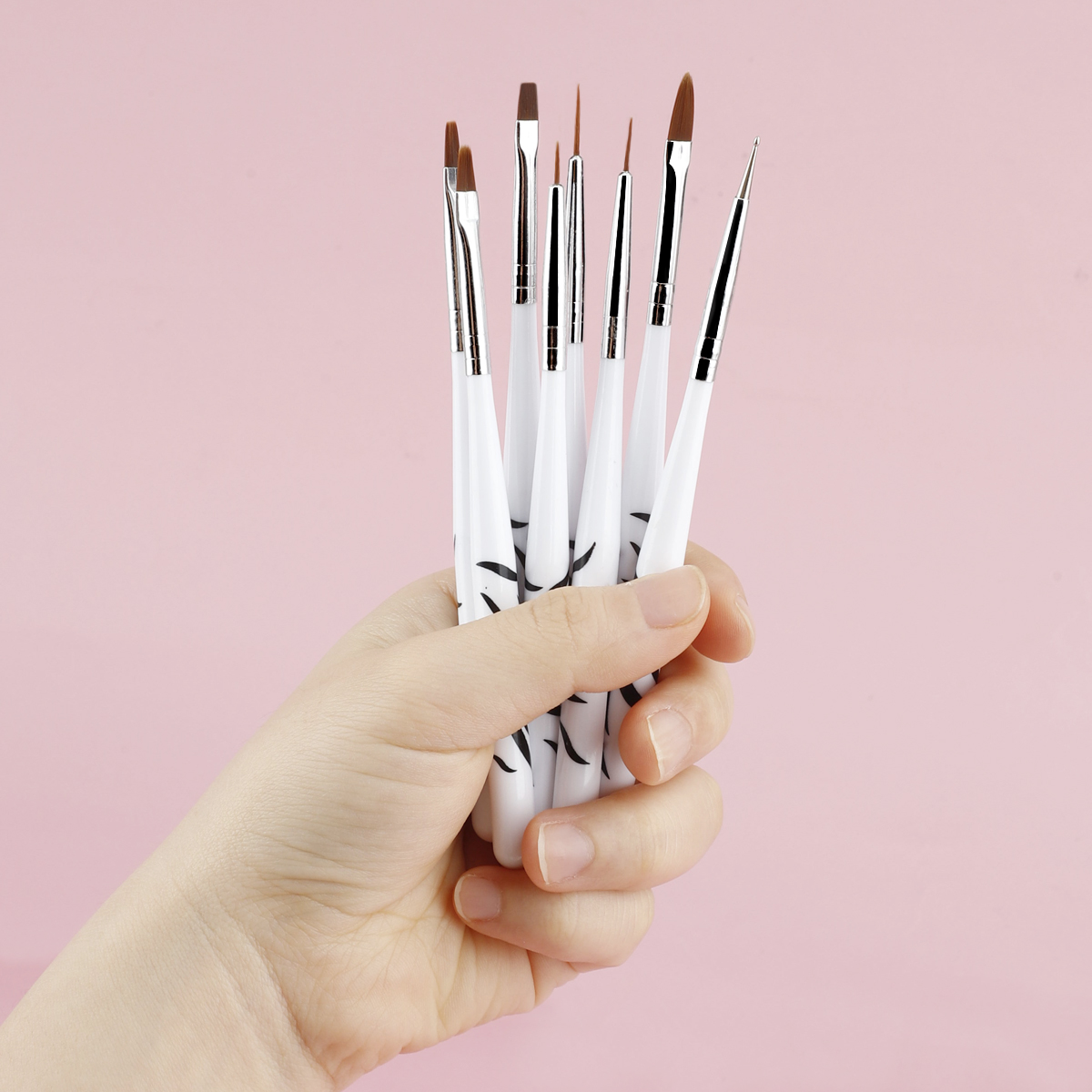 8-delige nagelkunstborstelset, - Polygel Nail Kit recensie en prijs