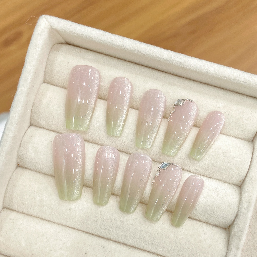 Handgemaakte Amandel Druk op N - Nail Art Press On recensie en prijs