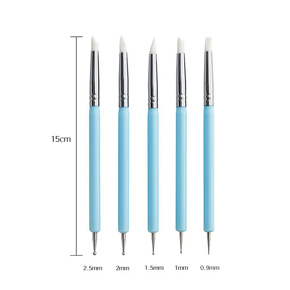 5/10 Stuks Siliconen Klei Beel - Nail Art Dotting Tool recensie en prijs