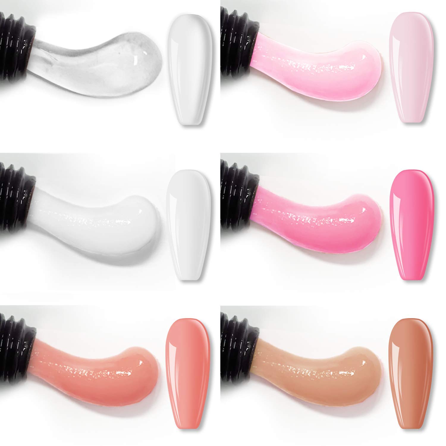 Poly Nail Gel Kit -6 Kleuren 0 - Polygel Nail Kit recensie en prijs