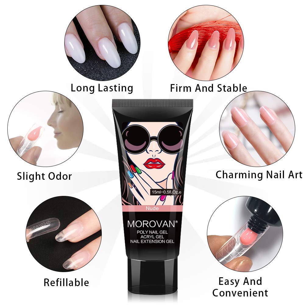 Poly Nail Gel Kit -6 Kleuren 0 - Polygel Nail Kit recensie en prijs