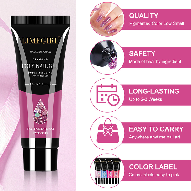 15 ml nagelgelset voor snelle  - Polygel Nail Kit recensie en prijs