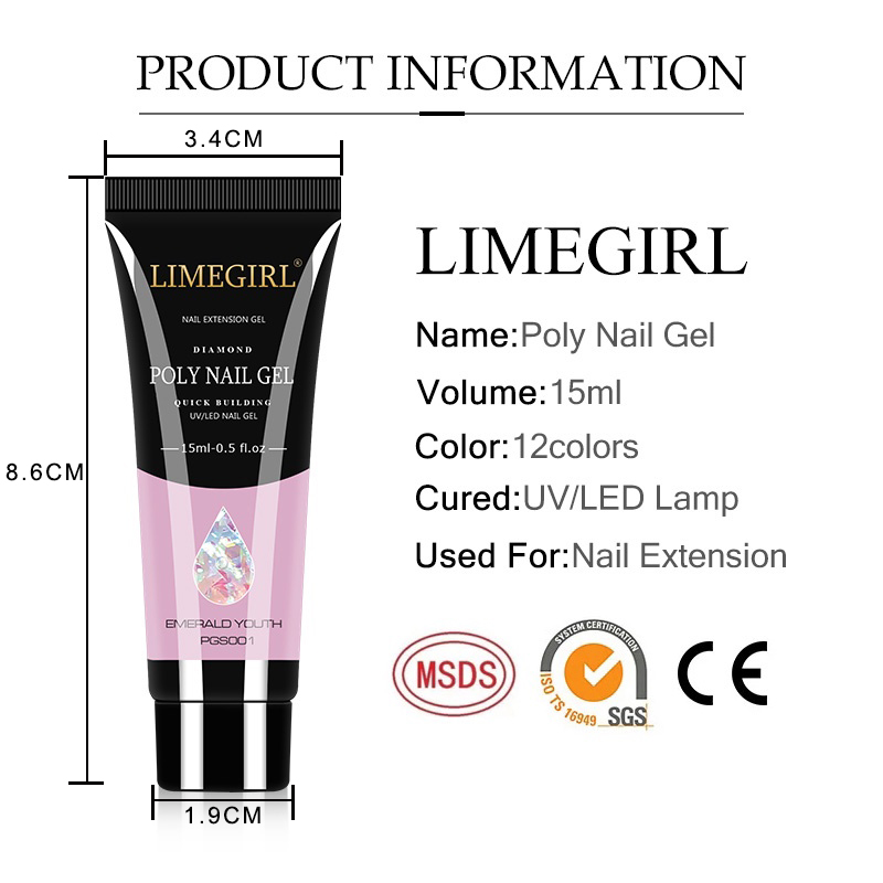 15 ml nagelgelset voor snelle  - Polygel Nail Kit recensie en prijs