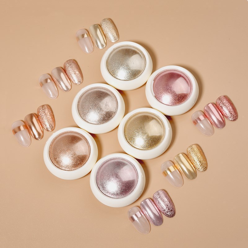 6-delige fantasie spiegel chro - Nail Glitter Chrome recensie en prijs