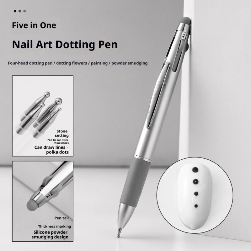 4in1 0.8/1.0/1.6/2.0mm Nail Pu - Nail Art Dotting Tool recensie en prijs