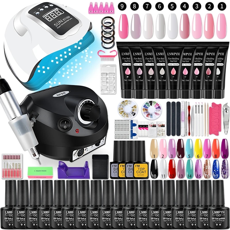 Gel Nagellak Set Poly Nagelgel - Polygel Nail Kit recensie en prijs