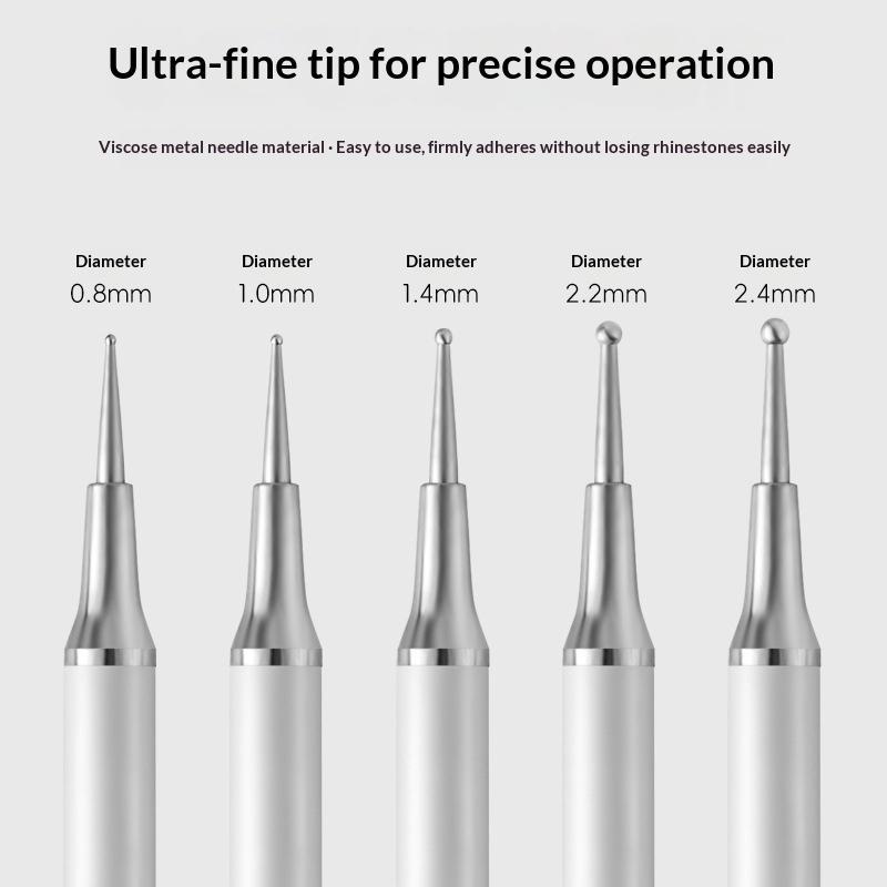5 stuks Dual-ended Rhinestone  - Nail Art Dotting Tool recensie en prijs