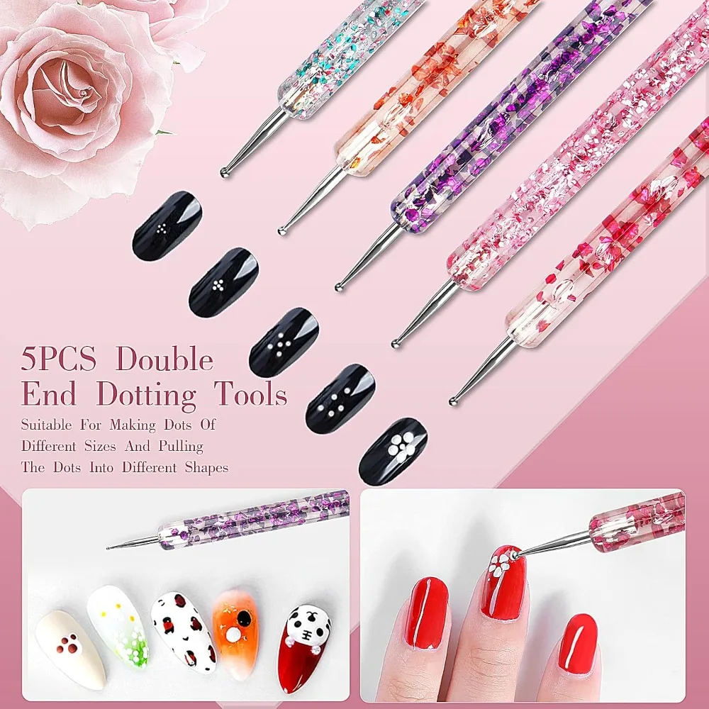 32 stuks nagelkunstborstels, a - Nail Art Dotting Tool recensie en prijs