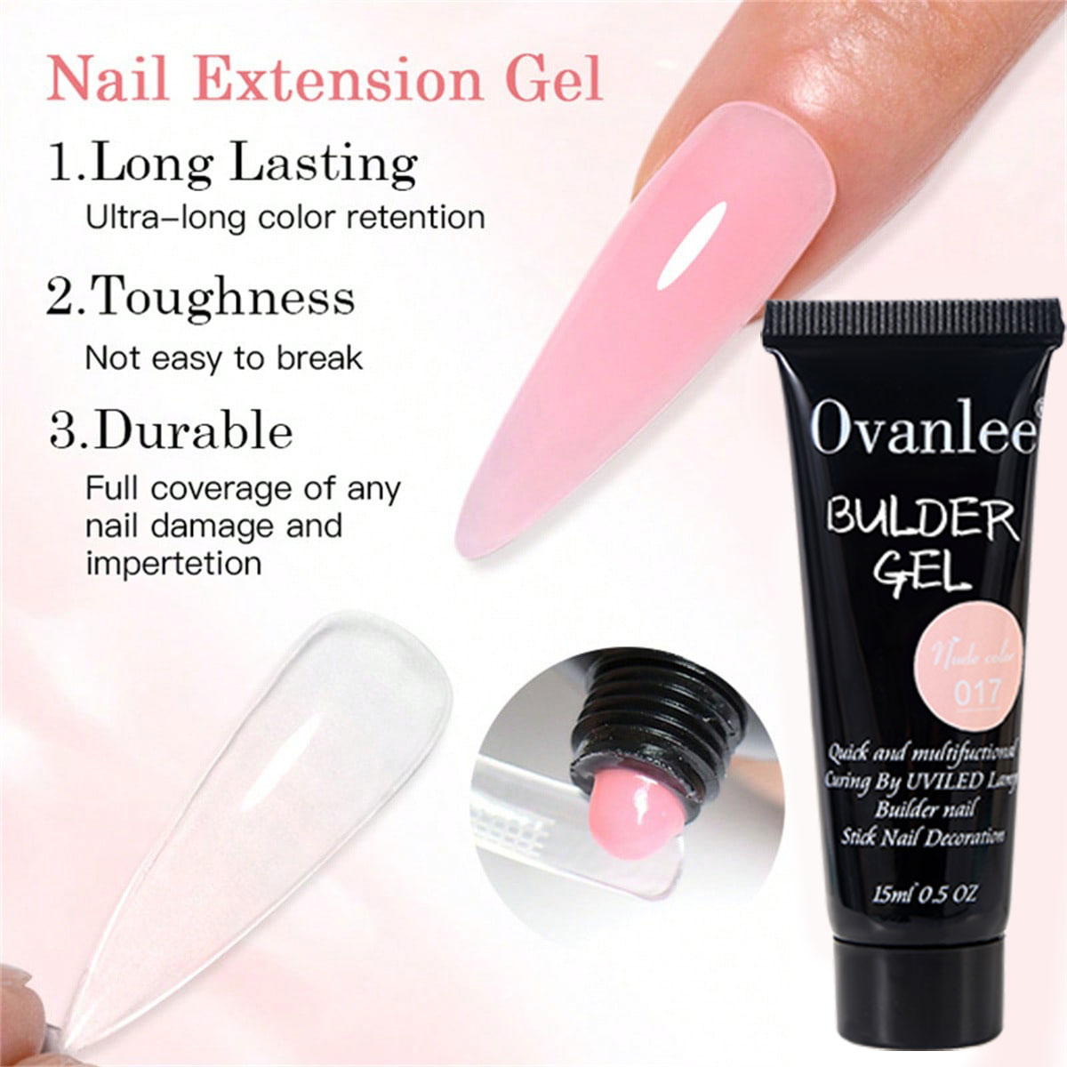 Ovanlee 18-delige nagelverster - Polygel Nail Kit recensie en prijs