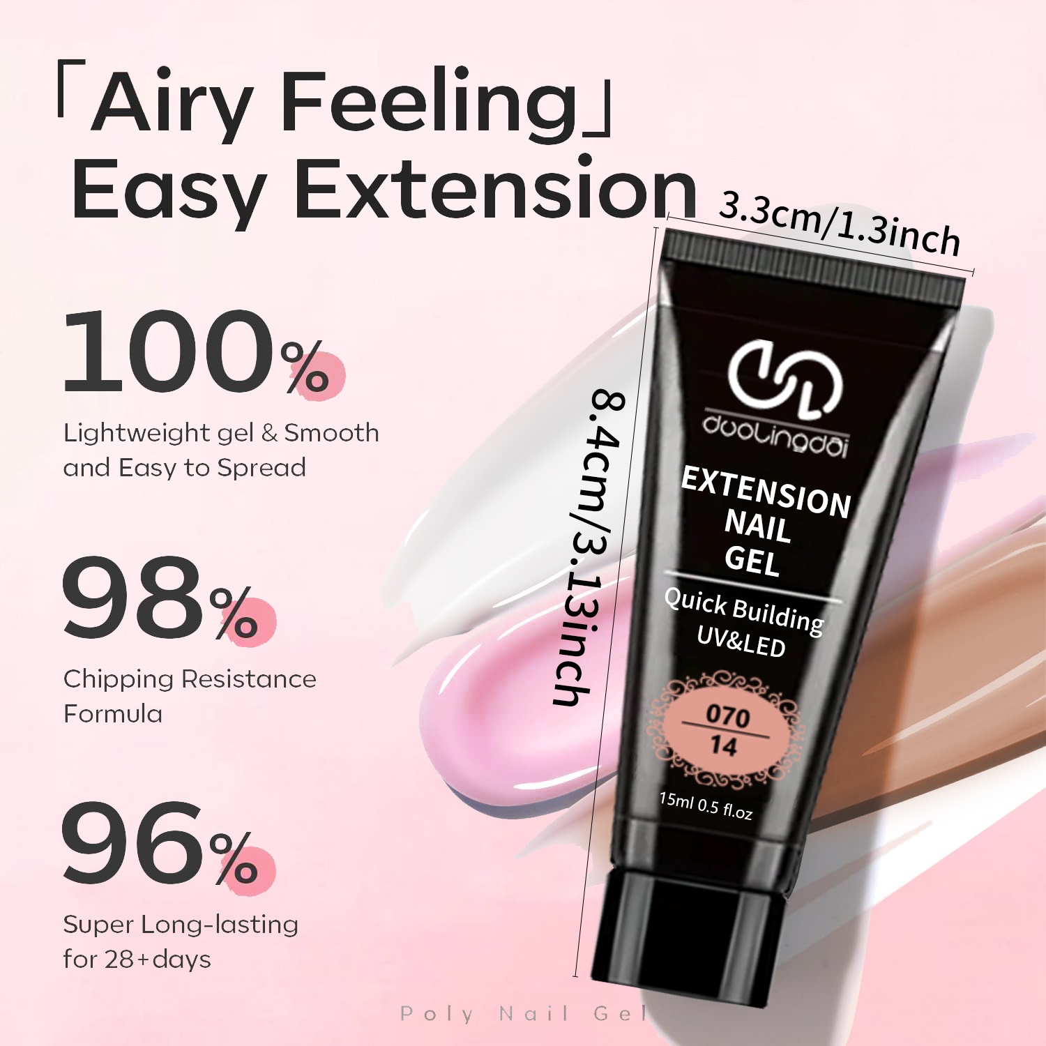 8 stks/set Poly Extension Gel  - Polygel Nail Kit recensie en prijs