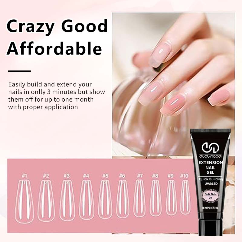 8 stks/set Poly Extension Gel  - Polygel Nail Kit recensie en prijs