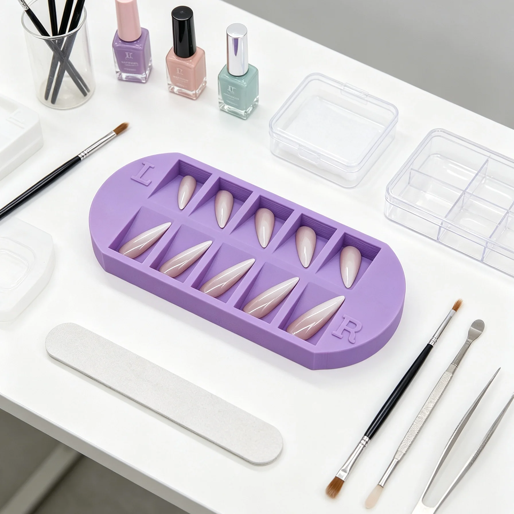 8-vakjes nageltip opbergbak me - Nail Art Pinterest recensie en prijs