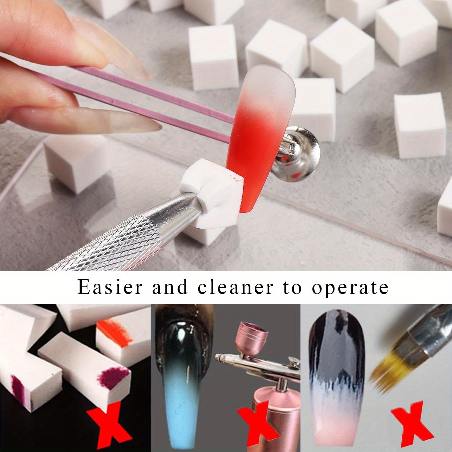 1/50/100 Stuks Vierkante Nail  - Nail Art Pinterest recensie en prijs