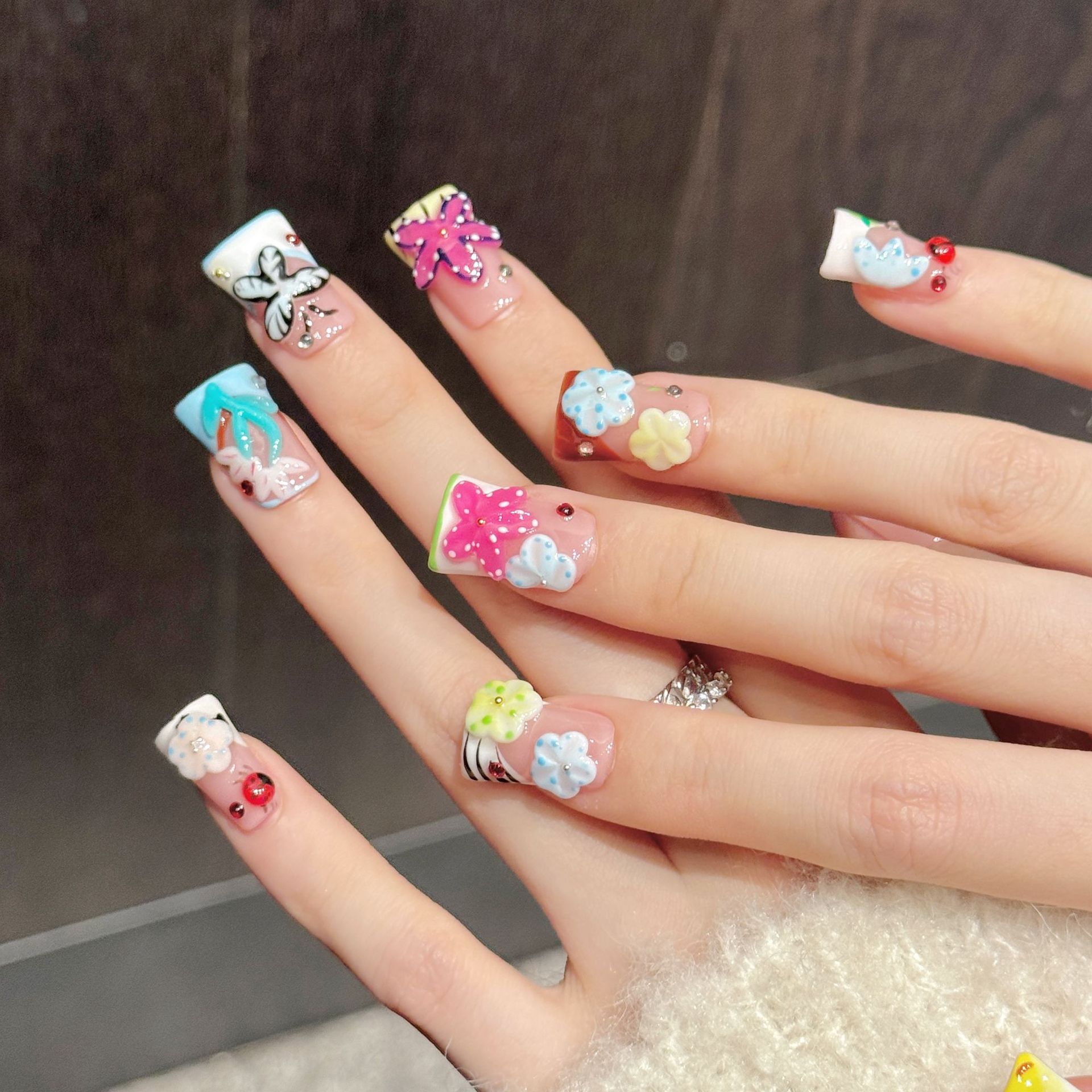 10 stuks handgemaakte eendvorm - Nail Art Press On recensie en prijs