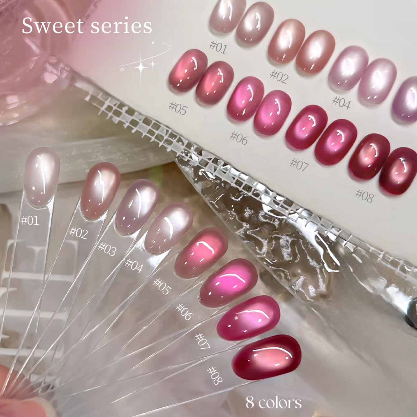 1 stuk TC 2026 Zomer Populaire - Nail Art Cat Eye Pink recensie en prijs