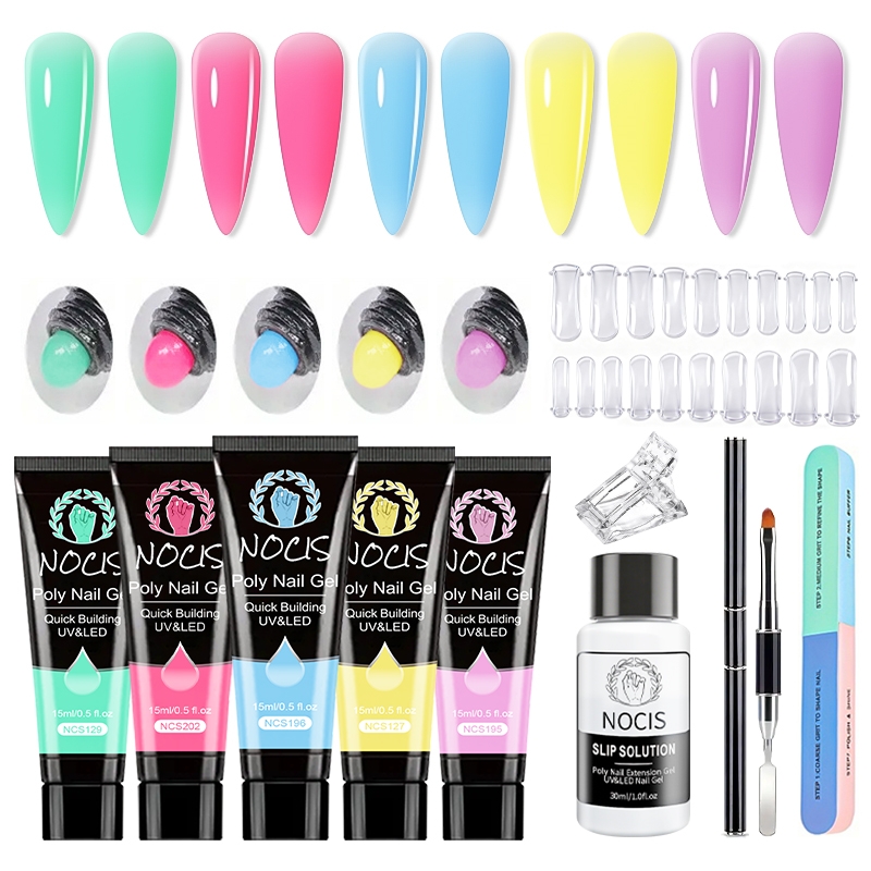 NOCIS Poly Nail Gel Kit - 5 Kl - Polygel Nail Kit recensie en prijs