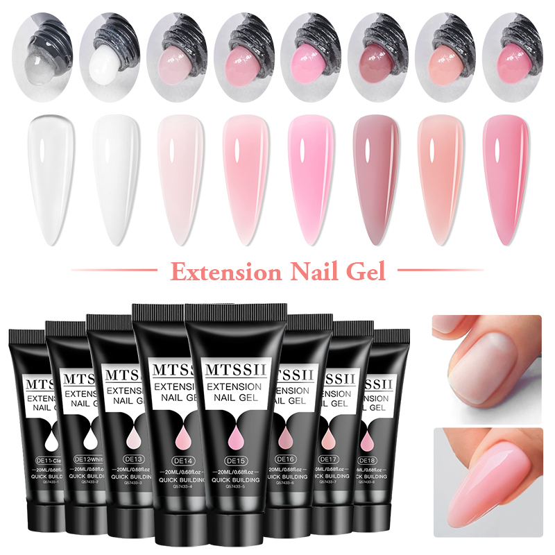 4/6/8 stuks 20ml Poly Nagelver - Polygel Nail Kit recensie en prijs