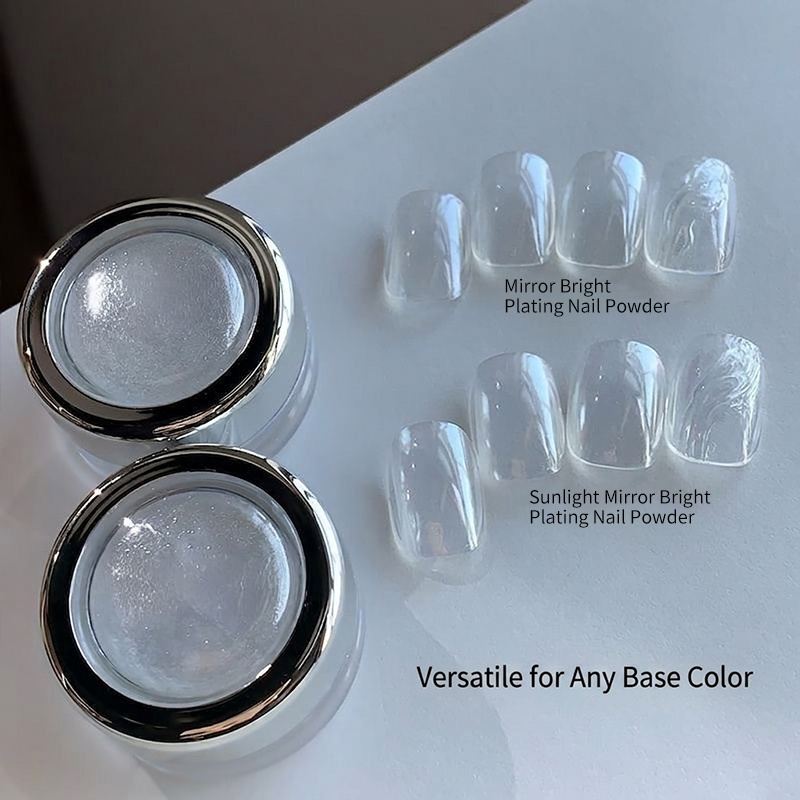Hoogglans maanlicht parelwit s - Nail Glitter Chrome recensie en prijs