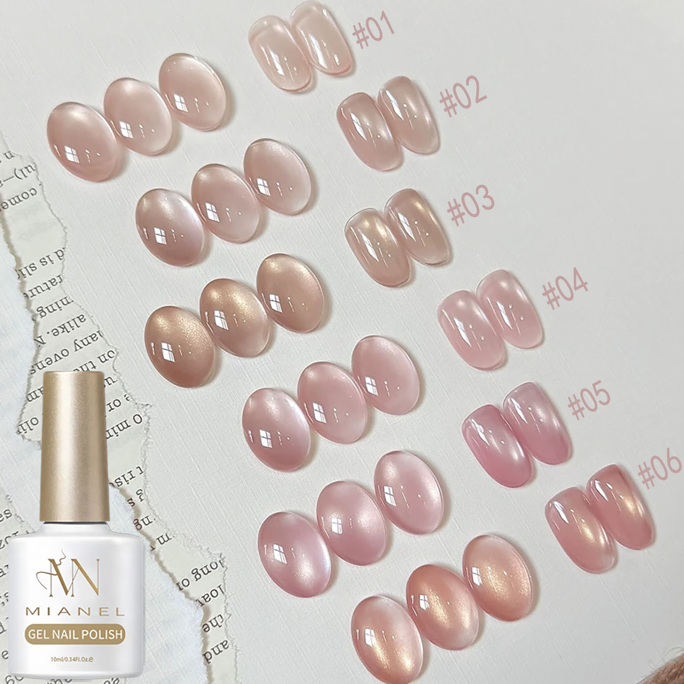 MIANEL 10ML Lover Pink Series  - Nail Art Cat Eye Pink recensie en prijs
