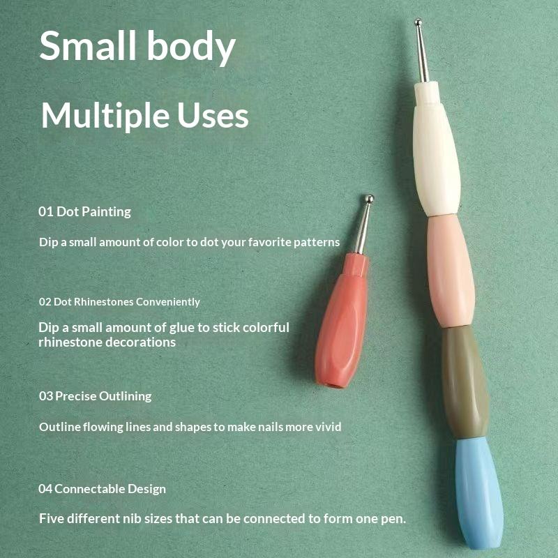 Nail Art Dotting Pen Set 5-del - Nail Art Dotting Tool recensie en prijs