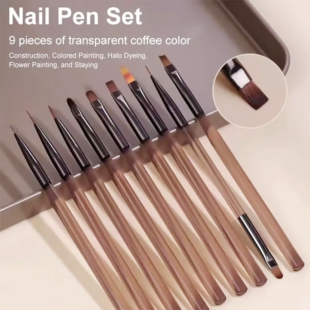9 STKS Nagelborstel voor Nail  - Nail Art Vector recensie en prijs