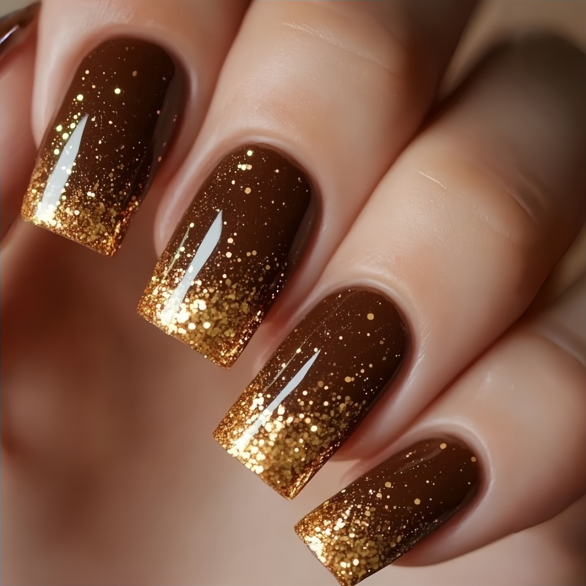 Kort Medium nepnagels Gradiënt - Nail Art Press On recensie en prijs