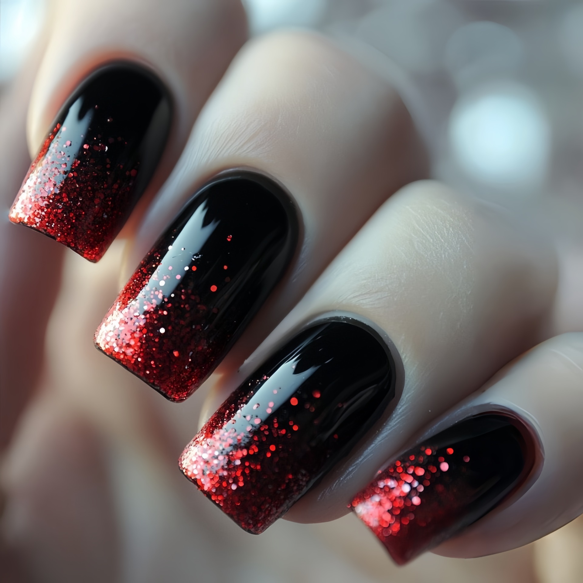 Kort Medium nepnagels Gradiënt - Nail Art Press On recensie en prijs