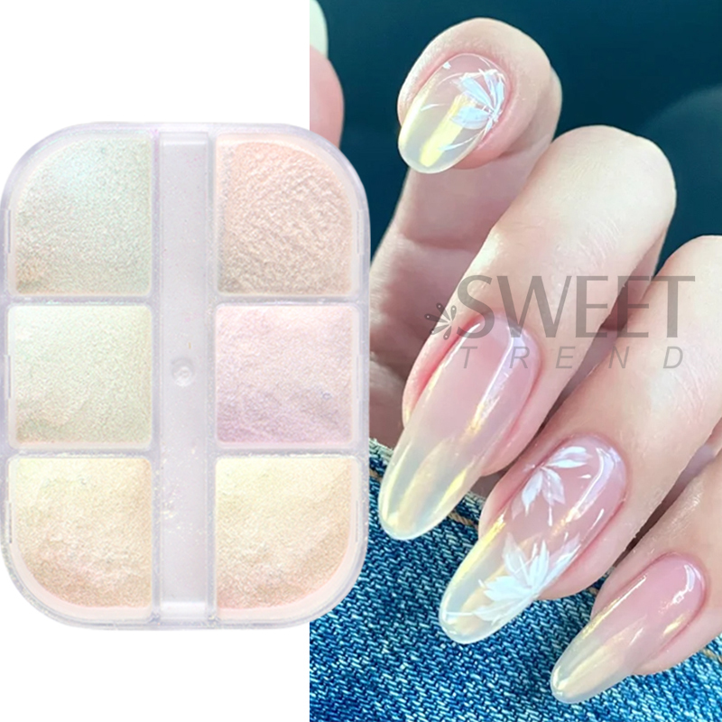 6-roosters Aurora spiegelnagel - Nail Glitter Chrome recensie en prijs