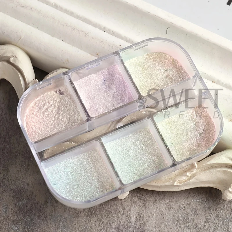 6-roosters Aurora spiegelnagel - Nail Glitter Chrome recensie en prijs